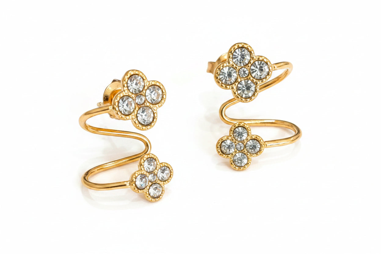 Boucles d'oreilles dorées