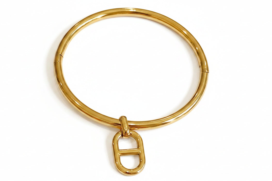 Jonc doré maille marine