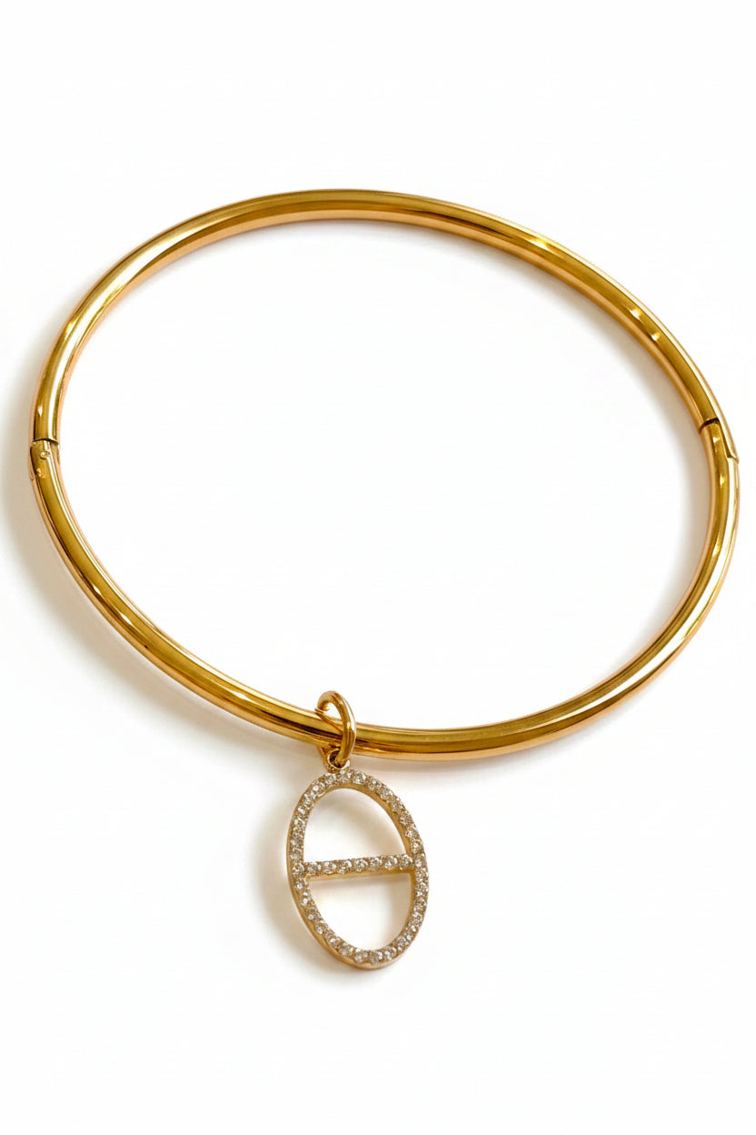 Jonc doré maille marine